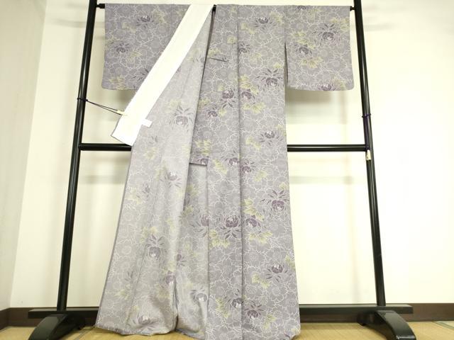 平和屋着物▽小紋　単衣　桜に牡丹　洗える着物　DAAT9165az 平和屋着物▽小紋 単衣 桜に牡丹 洗える着物 DAAT9165azの通販はau PAY