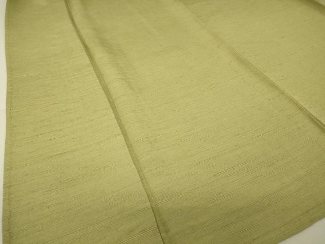 平和屋着物▽上質な紬　単衣　柳茶色　正絹　逸品　DAAT9225az 平和屋着物▽上質な紬 単衣 柳茶色 正絹 逸品 DAAT9225az