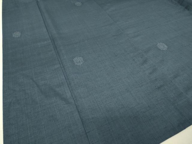 平和屋着物▽結城紬　単衣　亀甲文　80亀甲　飛び亀甲柄　正絹　逸品　DAAT9372az_3