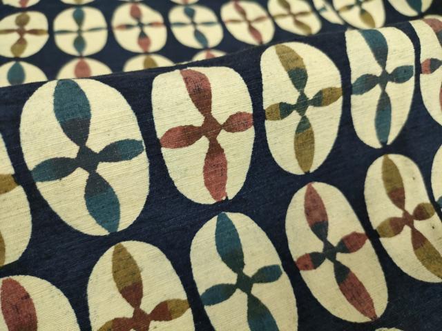 平和屋着物○上質な小紋 紬地 手描き 花兎 正絹 逸品 AAAW9275zg 平和