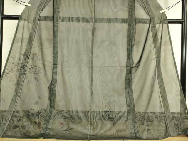 平和屋着物▽訪問着　無双　紗袷　紗×紗　萩文　金彩　正絹　逸品　DAAT9479az_3