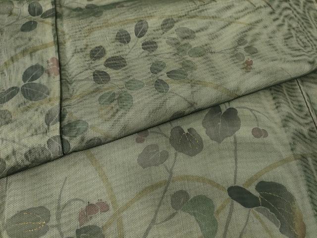 平和屋着物▽訪問着　無双　紗袷　紗×紗　萩文　金彩　正絹　逸品　DAAT9479az_6