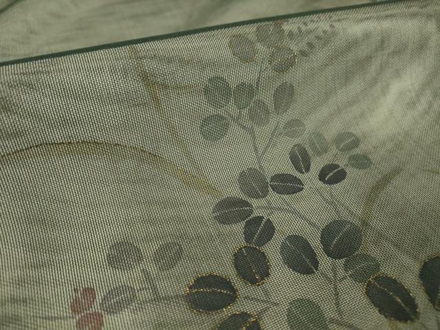 平和屋着物▽訪問着　無双　紗袷　紗×紗　萩文　金彩　正絹　逸品　DAAT9479az_7