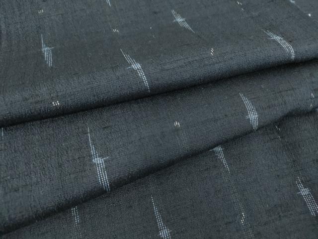 平和屋着物▽上質な紬　単衣　絣文　正絹　逸品　DAAT9488az