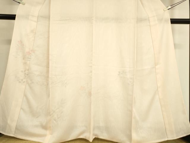 平和屋着物▽訪問着 無双 紗袷 紋紗×絽 萩に桔梗