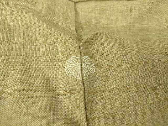 平和屋着物▽生紬　単衣　木蘭色　正絹　逸品　DAAT9496az 平和屋着物▽生紬 単衣 木蘭色 正絹 逸品 DAAT9496az