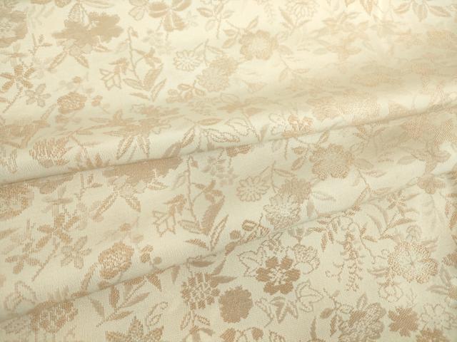 平和屋着物▽上質なお召　単衣　草花文　やまと誂製　正絹　逸品　DAAT9533az