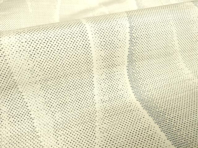 平和屋着物▽本場大島紬 単衣 白大島 立涌文 正絹 逸品 CAAT9655gh