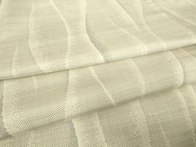 平和屋着物▽本場大島紬　白大島　単衣　9マルキ　立涌文　正絹　逸品　DAAT9666az