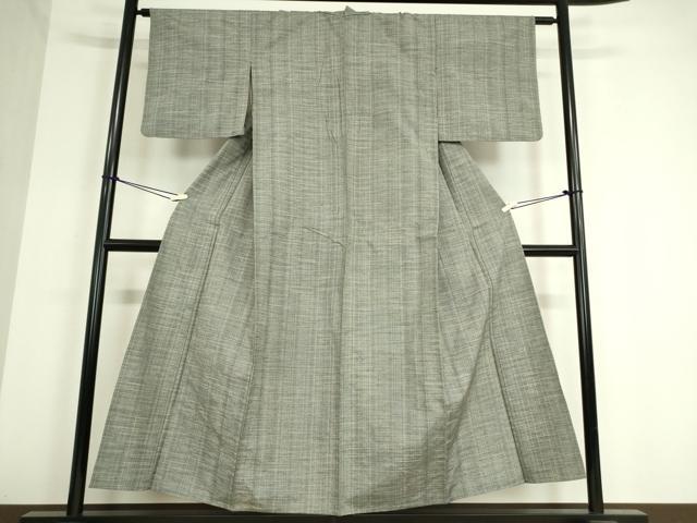 平和屋着物▽上質な紬　単衣　格子　正絹　逸品　DAAT9687az 平和屋着物▽上質な紬 単衣 格子 正絹 逸品 DAAT9687az