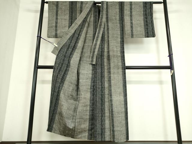 平和屋着物▽上質な紬 単衣 間道 正絹 逸品 DAAT9732az