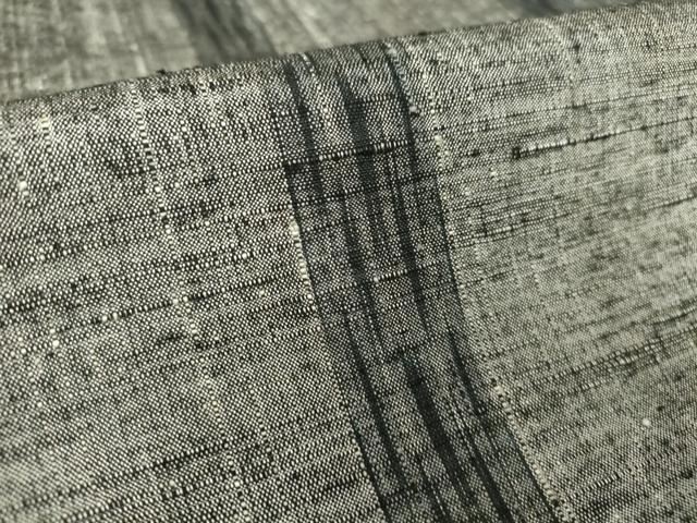 平和屋着物▽上質な紬 単衣 間道 正絹 逸品 DAAT9732az