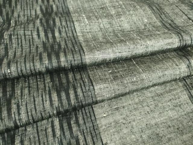 平和屋着物▽上質な紬　単衣　間道　正絹　逸品　DAAT9732az