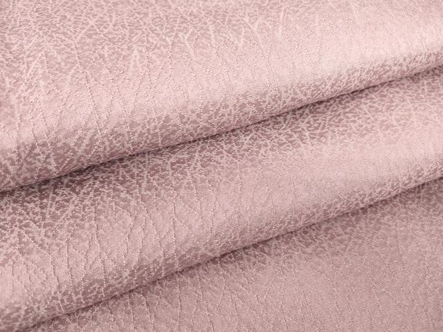 平和屋着物▽上質な色無地　単衣　霞地紋　紅藤色　正絹　逸品　DAAT9745az