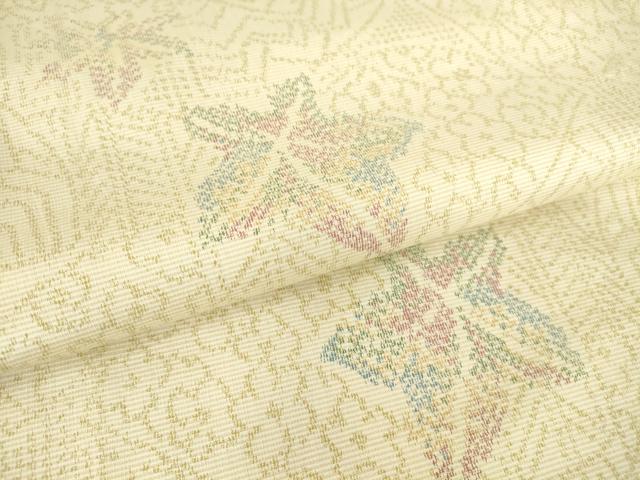 平和屋着物●黄八丈　紬　正絹　逸品　AAAU0021np 平和屋着物○黄八丈 紬 正絹 逸品 AAAU0021np