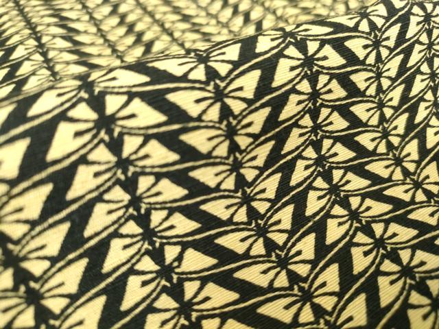 平和屋着物▽上質な小紋　紬地　単衣　舞蝶文　正絹　逸品　DAAT9862az 平和屋着物▽上質な小紋 紬地 単衣 舞蝶文 正絹 逸品