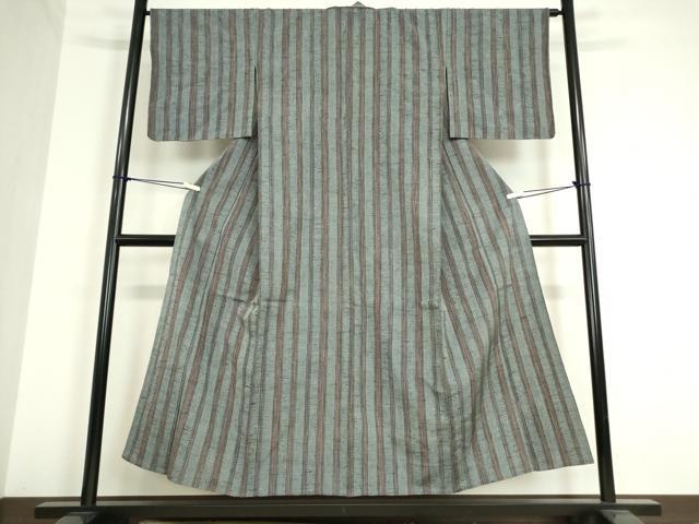 平和屋着物▽上質な紬　単衣　亀甲間道　正絹　逸品　DAAT9888az 平和屋着物▽上質な紬 単衣 亀甲間道 正絹 逸品 DAAT9888az