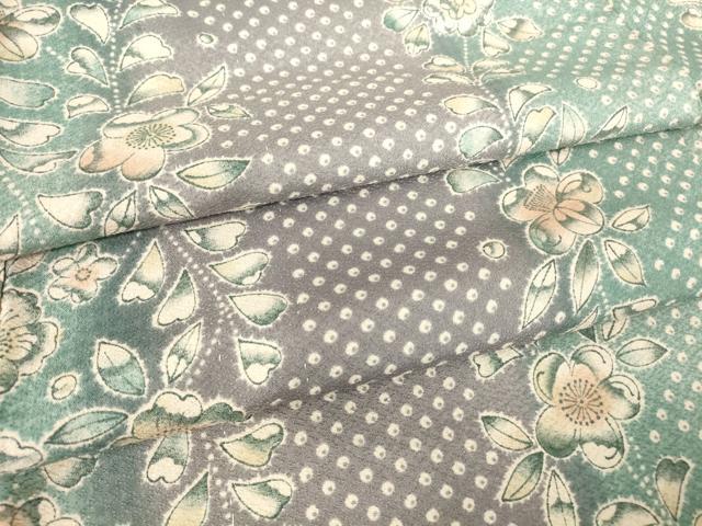 平和屋着物▽小紋 単衣 辻が花 暈し染め 洗える着物 DAAV9680sf