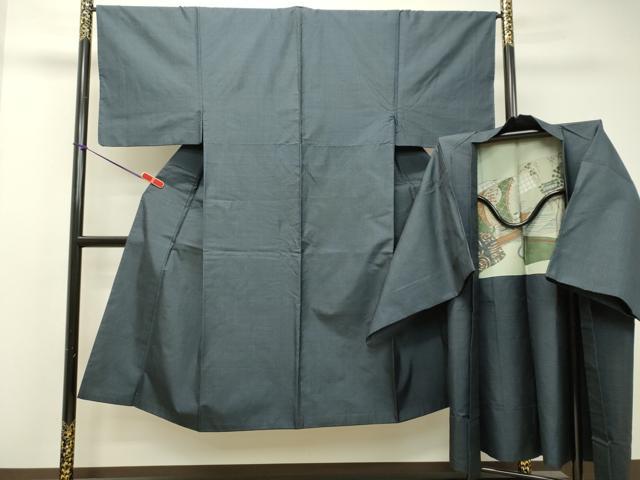 平和屋着物●男性　本場大島紬　アンサンブル　120亀甲　総詰め　正絹　逸品　DAAU0527tw