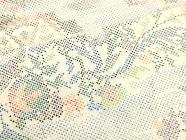 平和屋着物○本場大島紬 7マルキ 乱菊 正絹 逸品 DAAQ3338ps