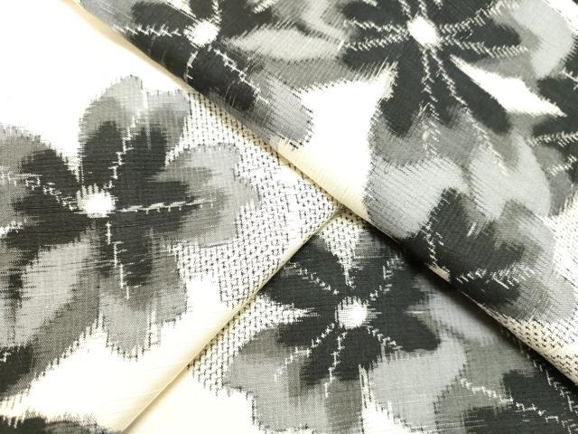 平和屋着物●上質な紬　舞花文　正絹　逸品　DAAU0555tw