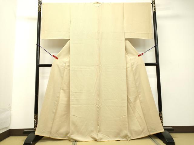 平和屋着物●江戸小紋　万筋　木蘭色×砂色　やまと誂製　正絹　逸品　DAAU0561tw 平和屋着物○江戸小紋 万筋 木蘭色×砂色 やまと誂製