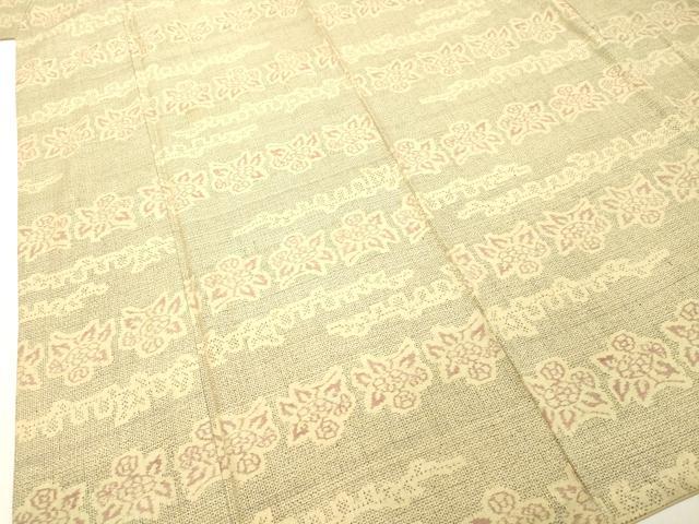 平和屋着物▽本場真綿絢結城紬 単衣 浅黄色 証紙付き 正絹 逸品