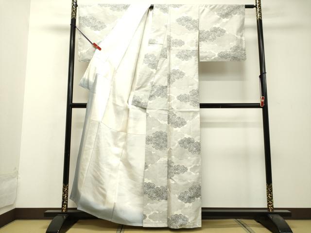 平和屋着物＊夏物 本場大島紬 夏大島 舞花文 正絹 逸品 AABA2502np 紬