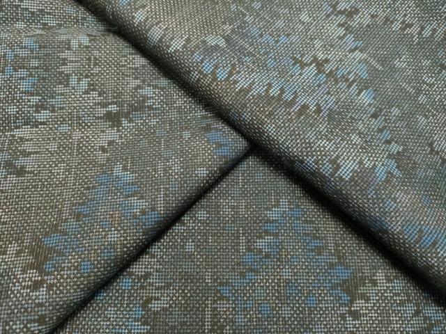 平和屋着物●本場大島紬　9マルキ　樹林文　さが美扱い　正絹　逸品　未使用　DAAU0595tw