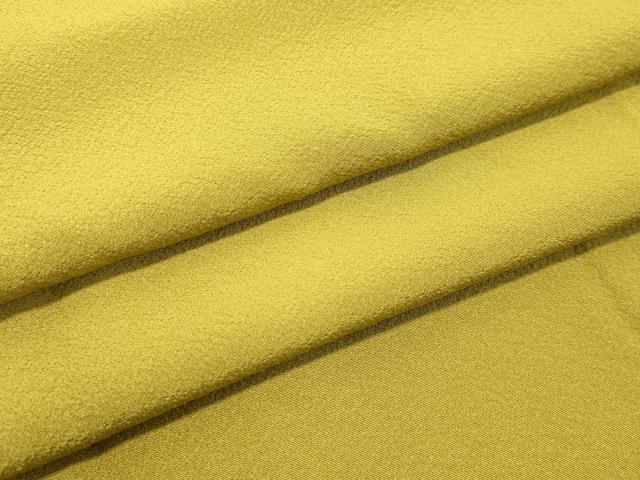 平和屋着物●上質な色無地　青朽葉色　正絹　逸品　DAAU0601tw