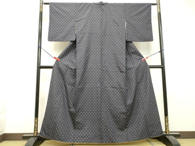 平和屋着物●上質な紬　十字絣　正絹　逸品　DAAU0603tw 平和屋着物○上質な紬 十字絣 正絹 逸品 DAAU0603tw