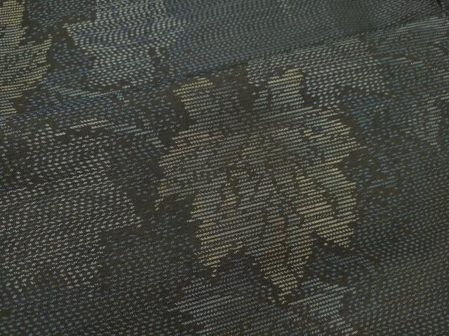 平和屋着物○本場大島紬 草葉文 正絹 逸品 DAAU0627tw