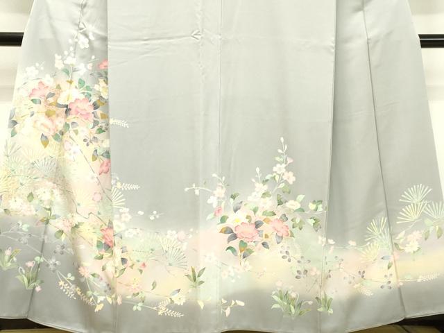 平和屋着物○訪問着 枝花文 暈し染め 金彩 正絹 逸品 未使用 CAAW8672yc