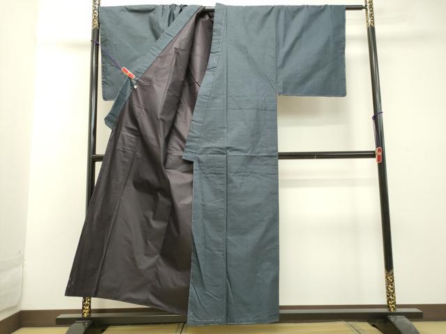 平和屋着物○男性 本場大島紬 120亀甲 総詰め 大丸扱い 正絹 逸品