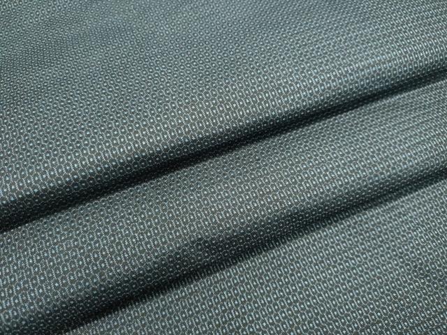 平和屋着物●男性　本場大島紬　120亀甲　総詰め　大丸扱い　正絹　逸品　DAAU0649tw