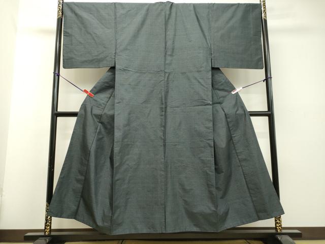 平和屋着物○男性 紬 アンサンブル 長襦袢セット（袷） 80亀甲 総詰め