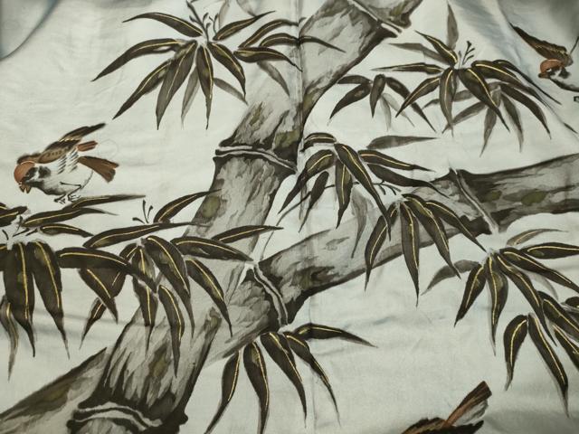 平和屋着物○男性 髭紬 アンサンブル 千歳茶色 正絹 逸品 DAAU0709tw