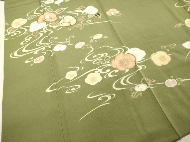 平和屋着物○訪問着 流水草花文 金銀彩 正絹 逸品 DAAU0714tw