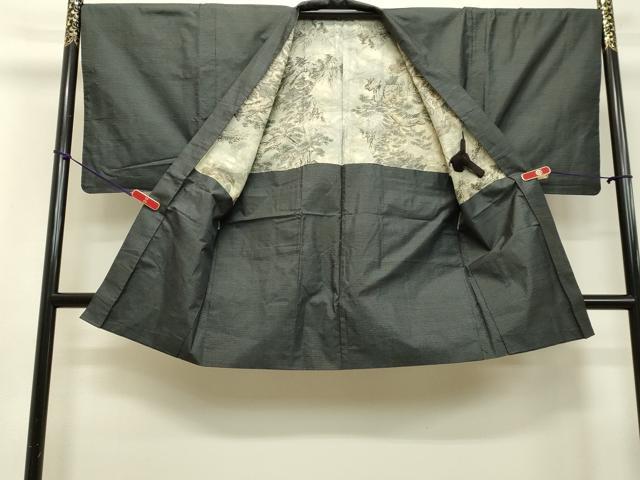 平和屋着物▽男性 色無地 単衣 アンサンブル 煤竹色 CAAQ0054vf 平和屋  