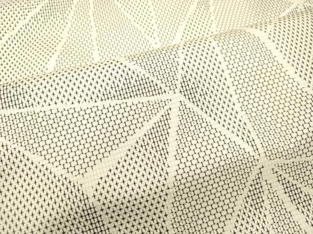 平和屋着物○上質な紬 100亀甲 幾何学文様 正絹 逸品 DAAU0719tw 平和