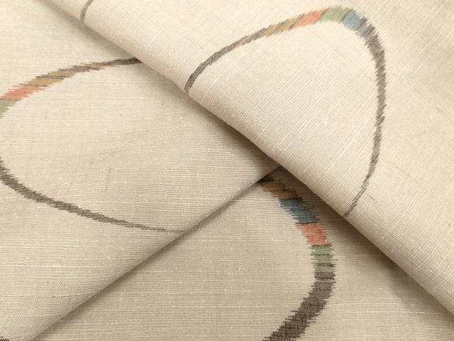 平和屋着物●上質な紬　抽象文様　正絹　逸品　DAAU0750tw