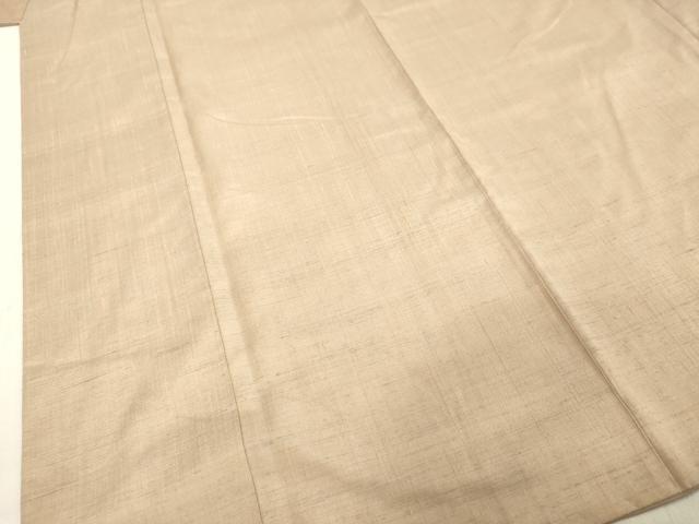 平和屋着物○上質な紬 白茶色 正絹 逸品 DAAU0754tw