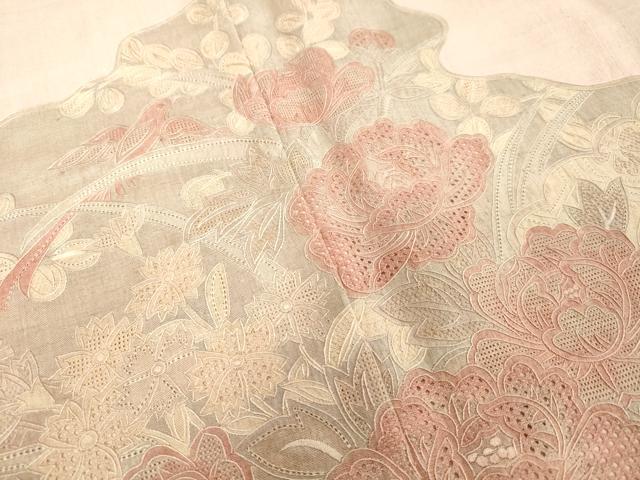 平和屋着物○中国三大刺繍 汕頭刺繍 スワトウ刺繍 総刺繍 訪問着