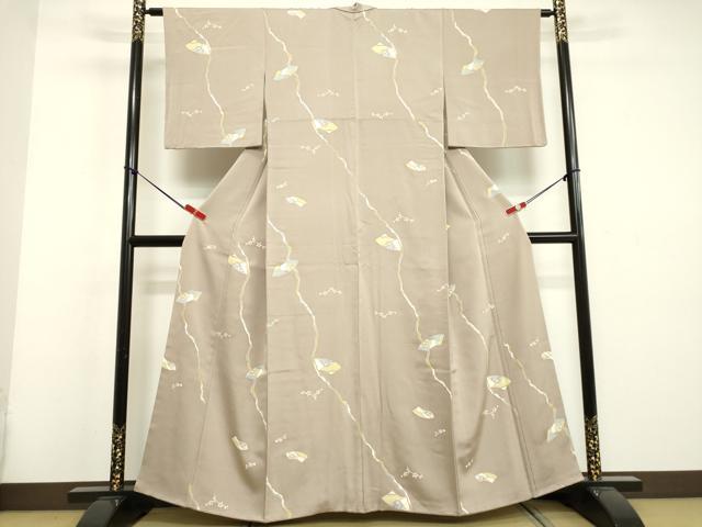 平和屋着物●上質な小紋　総刺繍　宝尽くし間道　正絹　逸品　AABD1605ck 平和屋着物○上質な小紋 総刺繍 宝尽くし間道 正絹 逸品 AABD1605ck 逸品