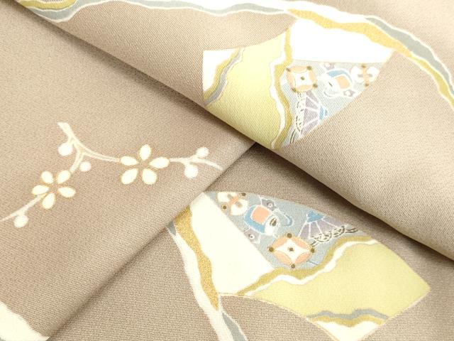 平和屋着物●上質な小紋　地紙宝尽くし文　金彩　正絹　逸品　DAAU0789tw
