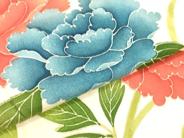 平和屋着物○上質な小紋 花唐草文 正絹 逸品 DAAU0804tw