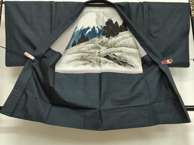 平和屋着物○男性 本場大島紬 アンサンブル 80亀甲 総詰め 正絹 逸品