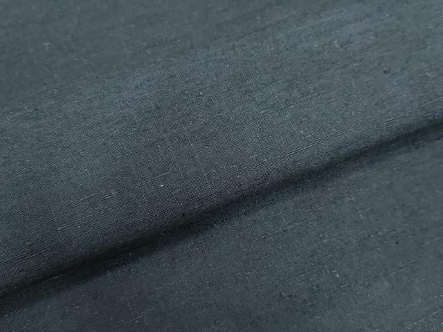 平和屋着物○男性 紬 アンサンブル 藍鉄色 正絹 逸品 DAAU0815tw