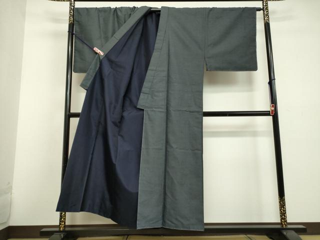 平和屋着物○男性 紬 アンサンブル 100亀甲 総詰め キングサイズ 正絹  