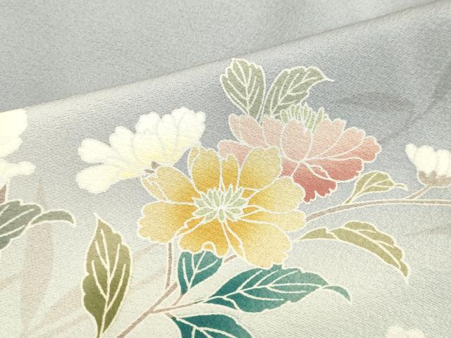 訪問着　友禅　枝花文　暈し染め　正絹逸品 平和屋着物○訪問着 友禅 枝花文 暈し染め 正絹 逸品 DAAU0831tw